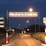 Domburg foto's - Winterversiering VisitDomburg - -foto van sfeerverlichting binnenkomst Domburg